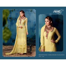 5609 YELLOW KIMORA HEER STRAIGHT SALWAR KAMEEZ SUIT